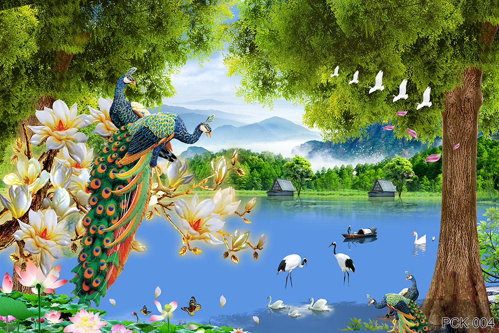 วอลเปเปอร์ ภาพนกยูง PCK-004