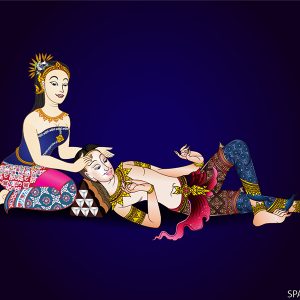 วอลเปเปอร์คนนวด-ท่านวด (กราฟฟิค) #SPA-EX-001