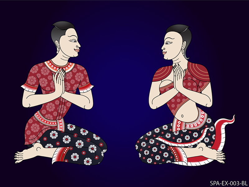 วอลเปเปอร์ภาพคนสวัสดี (กราฟฟิค) #SPA-EX-008 - Image 2