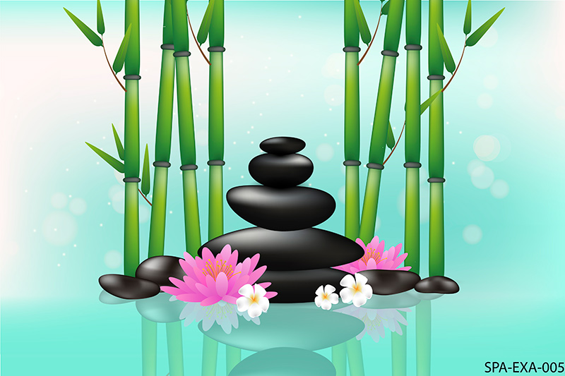 วอลเปเปอร์ สติ๊กเกอร์ตกแต่งร้านสปา