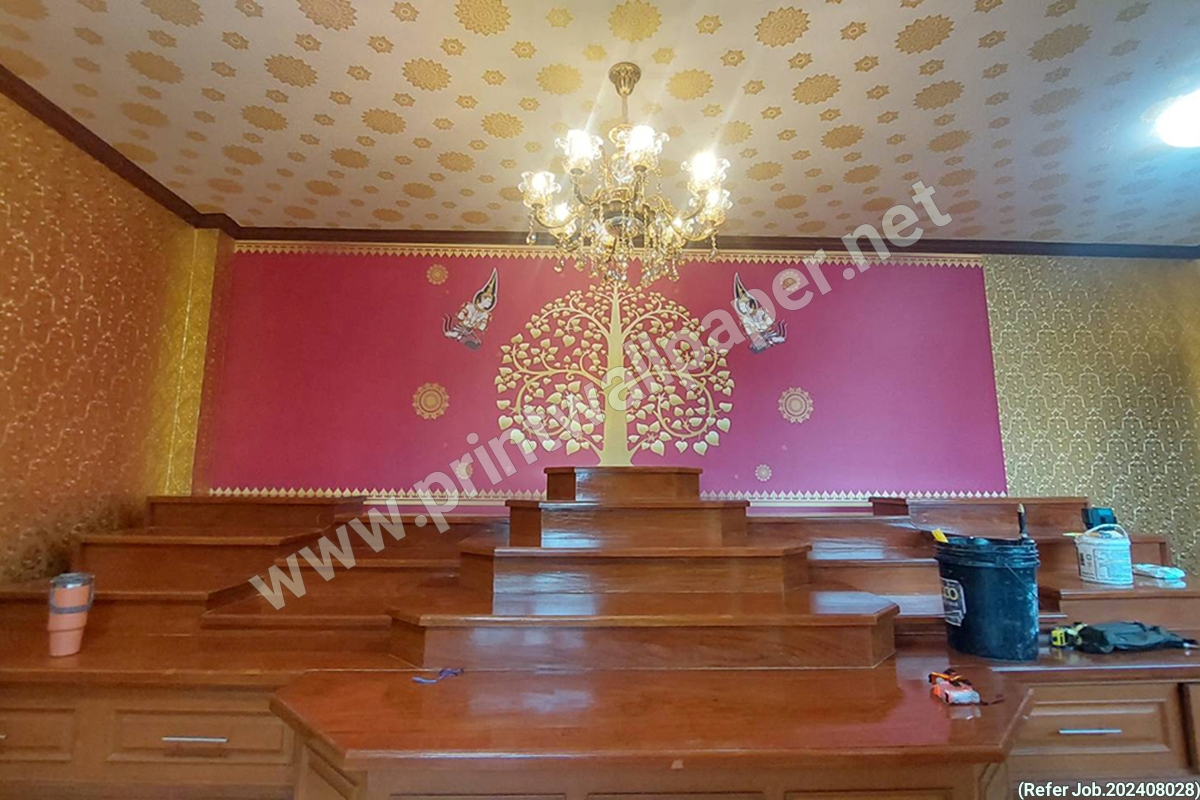 วอลเปเปอร์ลายไทย ห้องพระ