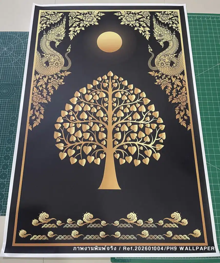 วอลเปเปอร์ลายไทย แต่งร้านนวด สปาไทย