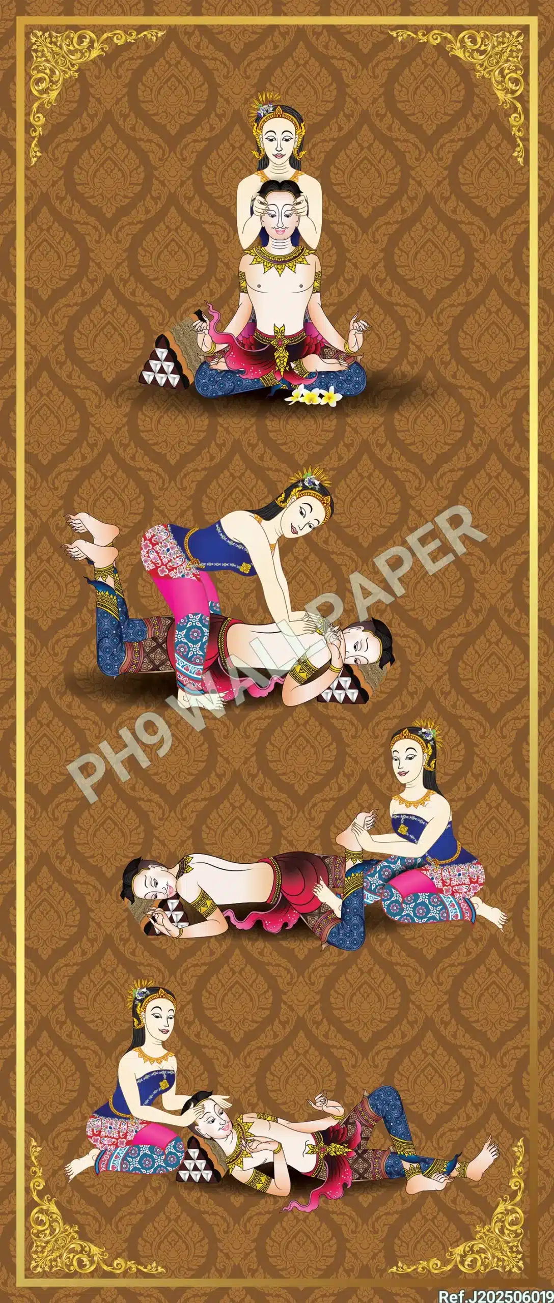 สติ๊กเกอร์แต่งร้านนวดไทย สปาไทย