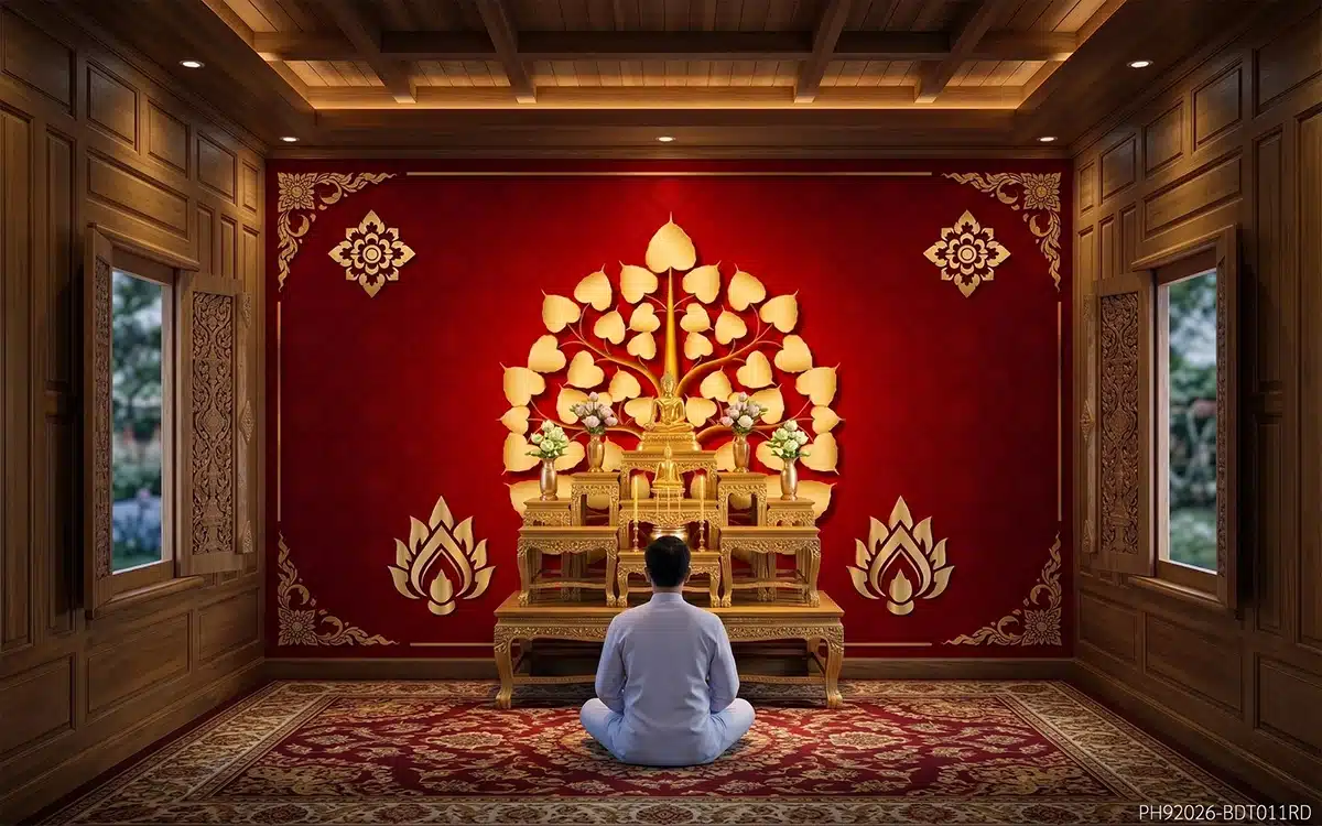 วอลเปเปอร์ติดผนังภาพต้นโพธิ์