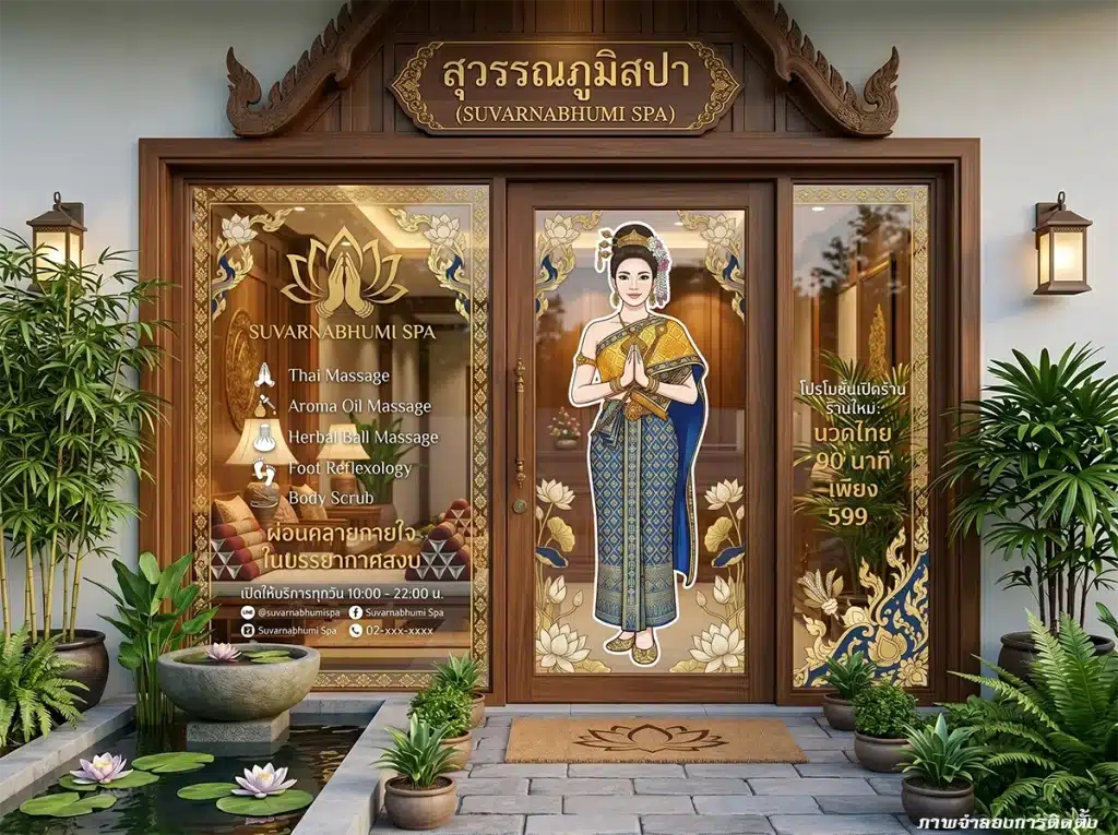 ตกแต่งร้านนวด