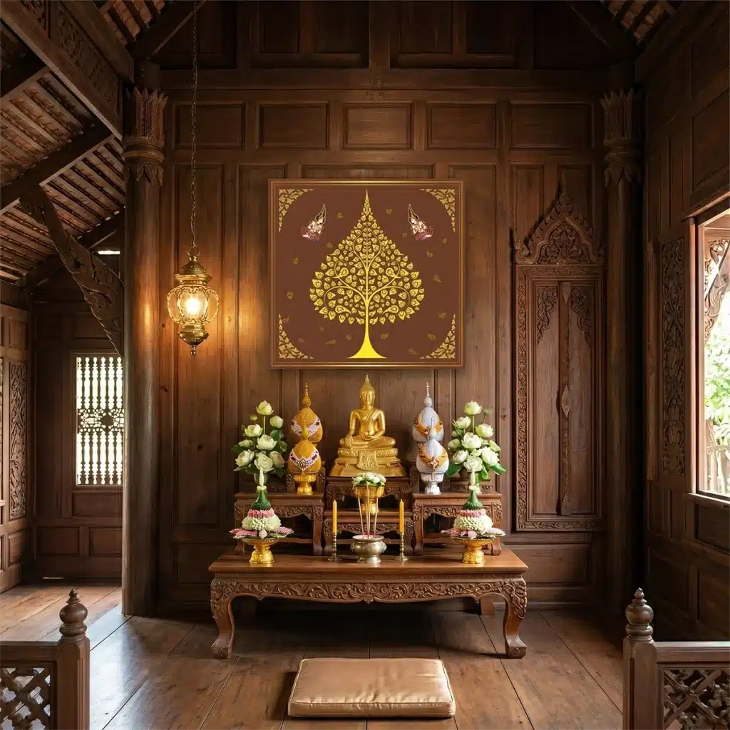 สติ๊กเกอร์ภาพต้นโพธิ์ทอง