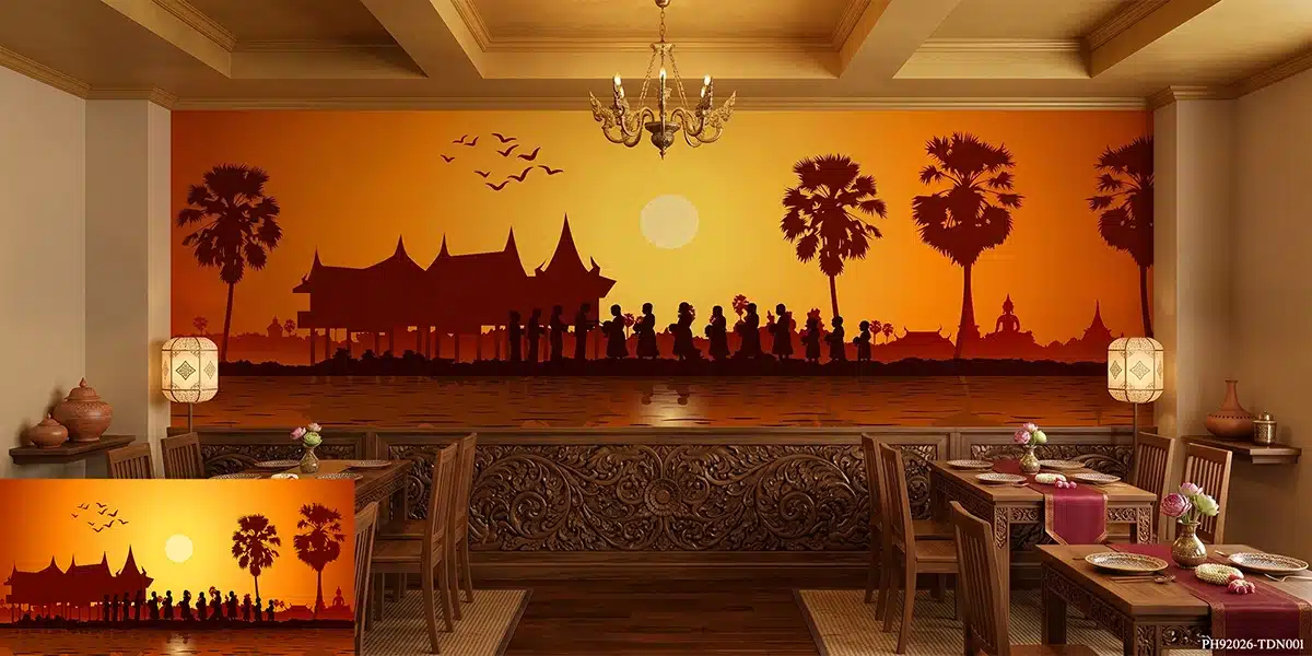 วอลเปเปอร์ร้านอาหารไทย